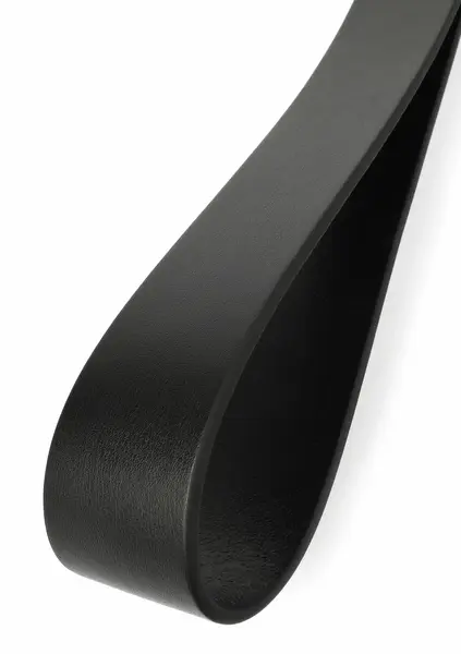 Genuine Leather Belt Slapper by Ouch! - Premium Black Impact Tool