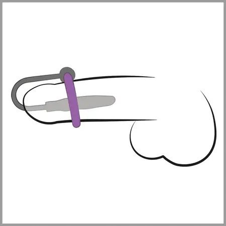 You2Toys Intimate Silicone Ring & Metal Dilator System, Adjustable, Purple