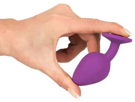 Colorful Joy Jewel Purple Anal Model with Decorative Gem 8cm