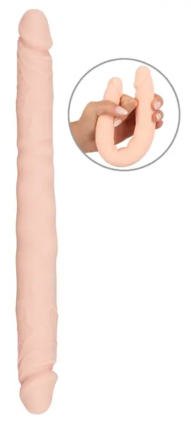 You2Toys Flexible Silicone Double-Ended Model, 30.5 cm, Skin Tone
