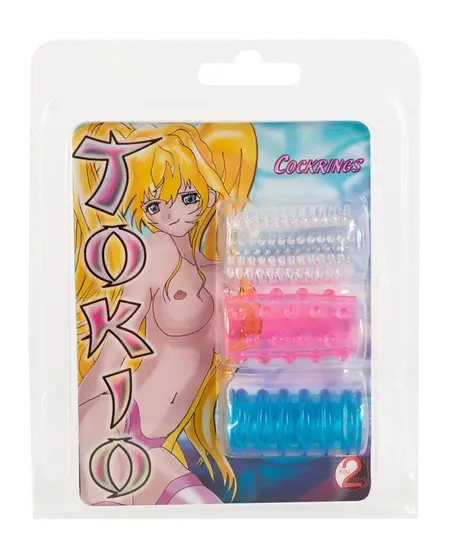 Tokio Sleeves Set of 3 Flexible TPE Stimulation Bands 4.5 cm