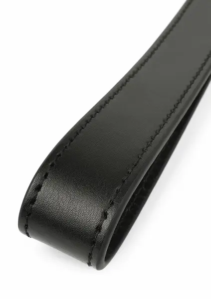 Hidden Desire Masters Genuine Leather Flogger - Premium Handle, Black