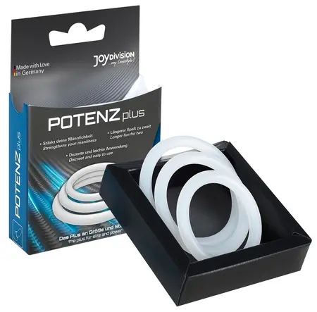 POTENZplus Silicone Support Rings Set S/M/L Transparent