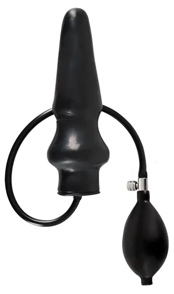 You2Toys Latex Inflatable Plug Black 20cm Adjustable Size System