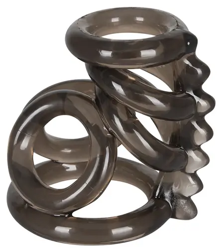 Bad Kitty Multi-Ring Support System Smoke Flexible TPE 7cm