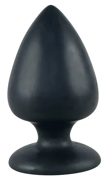 Black Velvets Extra Large Silicone Intimate Plug with Suction Base 14cm