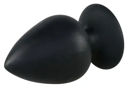 Black Velvets Extra Large Silicone Intimate Plug with Suction Base 14cm