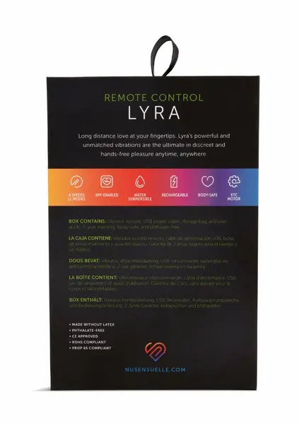 Lyra Panty Vibrator App-Controlled Compact Wearable Device Pink