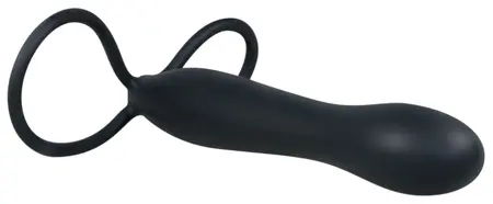 You2Toys Anal Plug Silicone Black 15 cm Dual Loop System