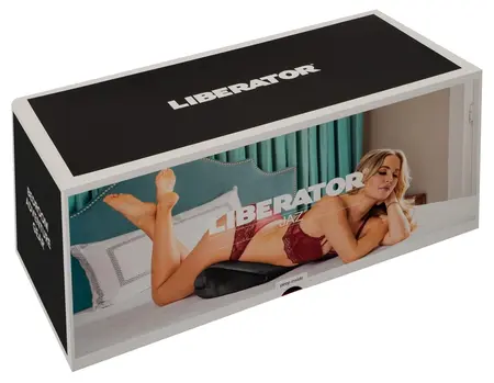 Liberator Jaz Ergonomic Wedge Pillow, Removable Cover, 48x35.5x18cm, Black