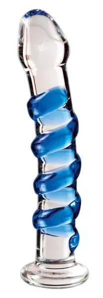 Pipedream Icicles No. 5 Glass Massage Tool Spiral Pattern 18.5cm