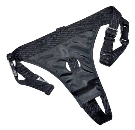 You2Toys Double Dong Strap-On Adjustable Harness 19cm/13cm Black