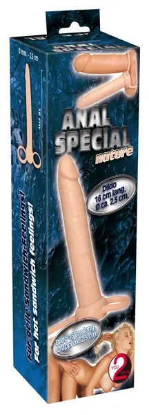 You2Toys Anal Special Black Intimate Device with Dual Rings 16cm TPR