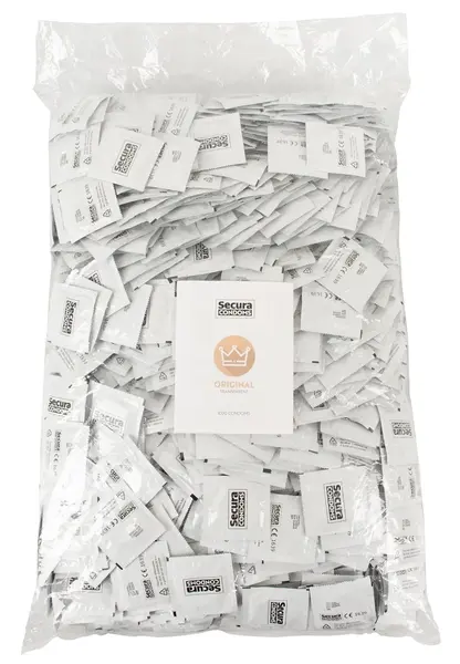 Secura Original 1000pcs Transparent Vegan Latex Safety Covers 52mm