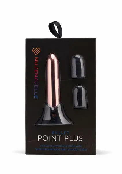 Point Plus Bullet Intimate Device 20 Modes 40% More Power Black