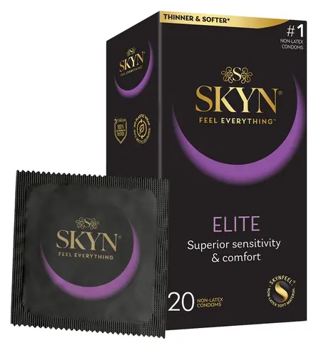 Manix SKYN Elite 20-Pack Ultra-Thin Polyisoprene Vegan Condoms