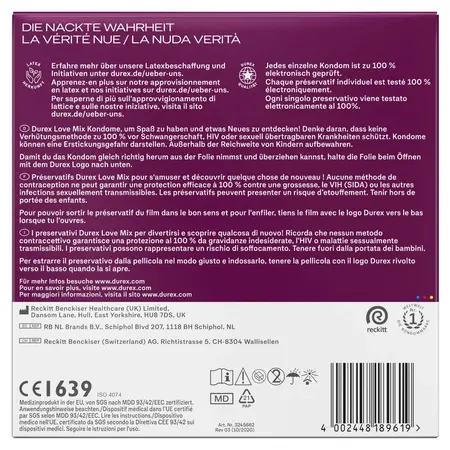 Durex Love Mix Assorted Condoms Pack 40 pcs - Variety & Safety
