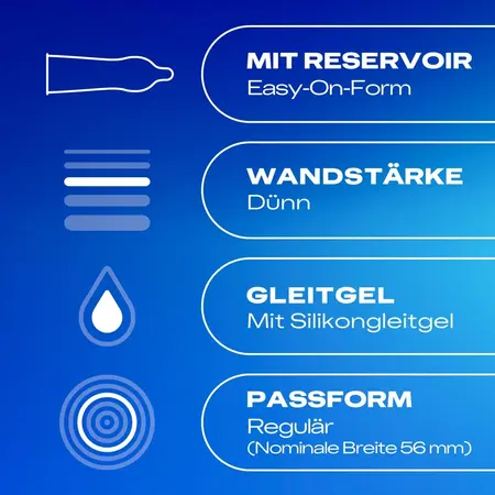 Durex Gefuhlsecht Ultra Thin Latex Condoms 3 pcs, 56 mm, Lubricated