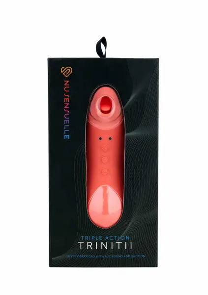 Trinitii 3 in 1 Tongue Intimate Stimulation Device, Multi-Function, Pink