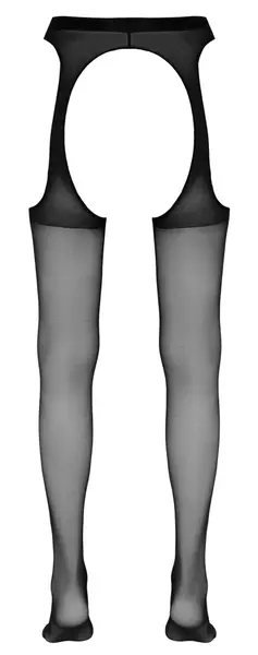 Cottelli Collection Suspender-Style Tights Black S/M Polyamide