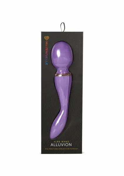 Alluvion XLR8 Wand Dual Motor Flexible Rechargeable Massager Black