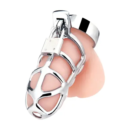Blueline Enslave Stainless Steel Secure Chastity Cage System