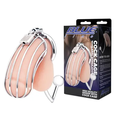 Blueline Restraint System with Integrated Dual Stimulation - Black, Adjustable