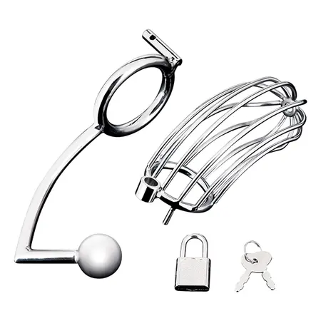Blueline Restraint System with Integrated Dual Stimulation - Black, Adjustable