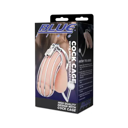 Blueline Restraint System with Integrated Dual Stimulation - Black, Adjustable