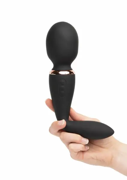 Alluvion XLR8 Wand Dual Motor Flexible Rechargeable Massager Black