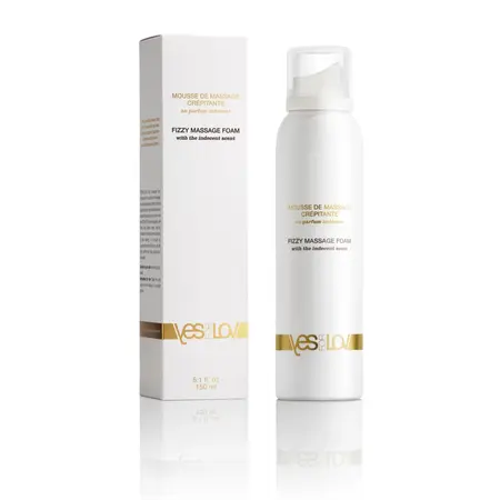 YESforLOV Fizzy Massage Foam Unisex Indecent Scent 150g Vegan