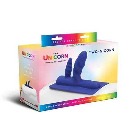 The Cowgirl Unicorn Two-Nicorn Silicone Accessory - Dual Horn Design