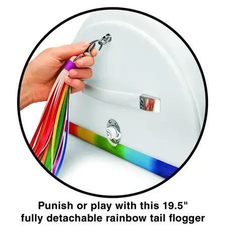 The Cowgirl Unicorn Premium Intimate Machine with Rainbow Tail, 2 Attachments