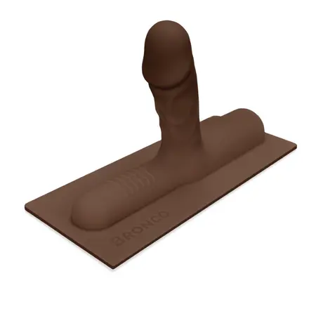 The Cowgirl Bronco Silicone Attachment Dark Skin - Flexible Accessory