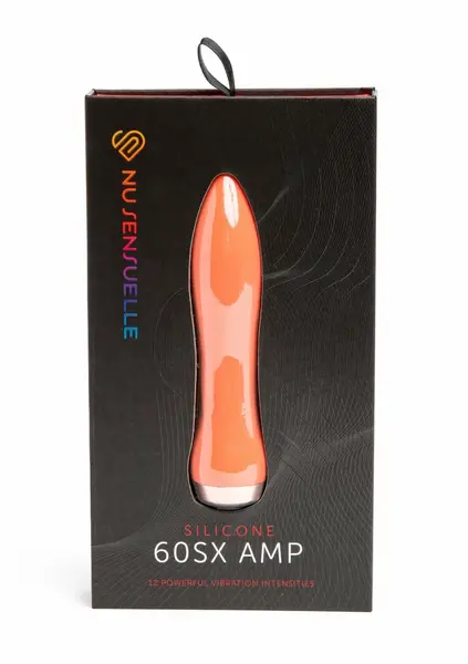 Sensuelle Silicone 60SX AMP Bullet Intimate Massager, 12 Modes, Purple