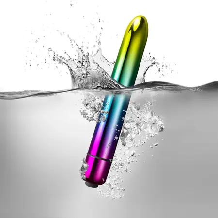 Rocks-Off Prism Metallic Rainbow Precision Vibrating Device 10 Modes