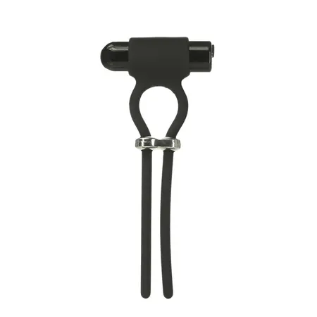 PowerBullet Bolo Adjustable Silicone Intimate Ring Black USB 9 Modes