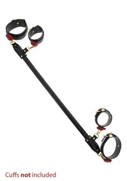 TABOOM Wild Roses Spreader Bar Gold Accents Faux Leather 40cm