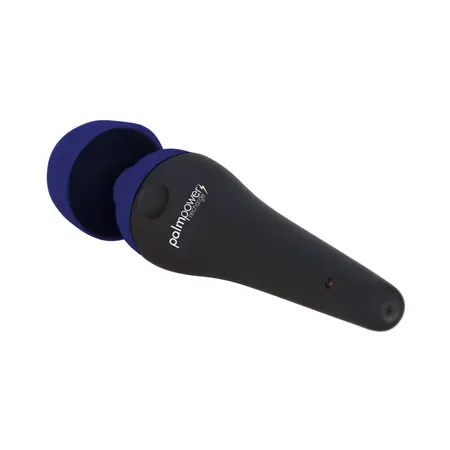 PalmPower Recharge Wand Massager Blue - Cordless Waterproof Model