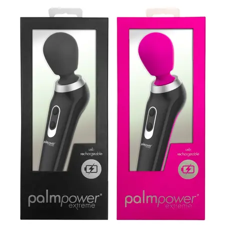 PalmPower Extreme Wand Massager Pink - Rechargeable Ergonomic Model