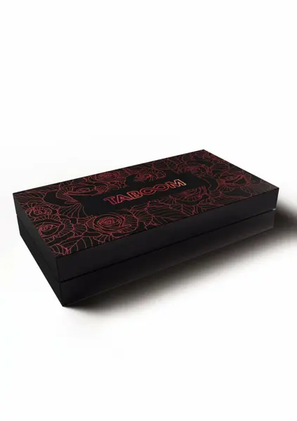 TABOOM Wild Roses Bondage Belt Faux Leather with Decorative Roses