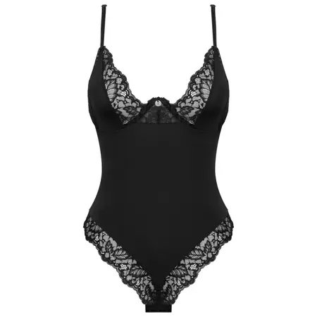 Obsessive Bellastia Teddy XS/S Black - Adjustable, Lace Finish