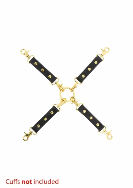 Taboom Wild Roses Hogtie - Adjustable Bondage Restraint System, Black/Red