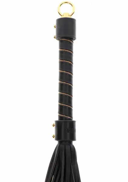 TABOOM Studded Whip Black & Gold Vegan PU Leather Lightweight Model