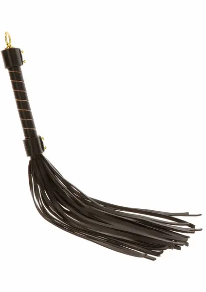 TABOOM Studded Whip Black & Gold Vegan PU Leather Lightweight Model