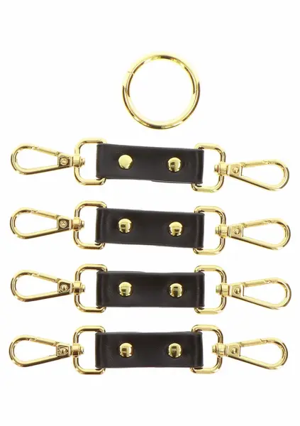 TABOOM Hogtie Restraint System - Durable Black Bondage Accessory