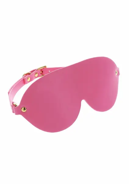 Taboom Malibu Blindfold Pink Vegan PU Leather Adjustable Strap
