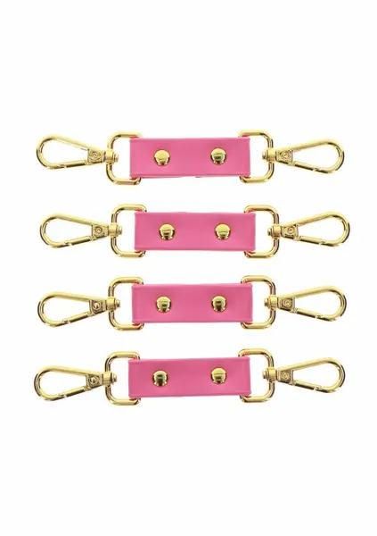 Taboom Malibu Hogtie Pink Vegan Leather Gold Details Restraint System