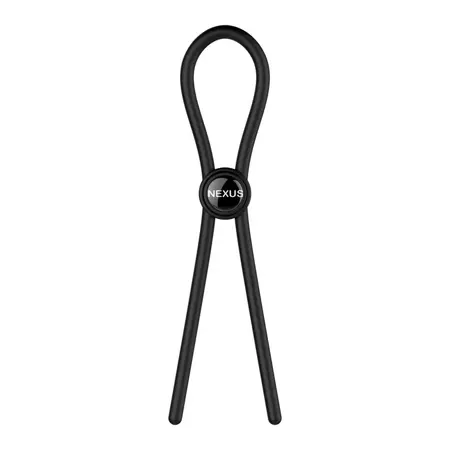 Nexus Forge Adjustable Silicone Lasso Ring Black 30 cm