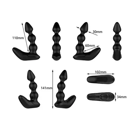Nexus Bendz Prostate Edition Black - Flexible Dual Motor Intimate Massager
